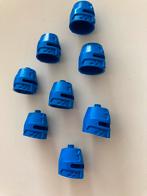 Lego Crusader helm blauw (8x), Verzenden, Zo goed als nieuw, Losse stenen, Lego