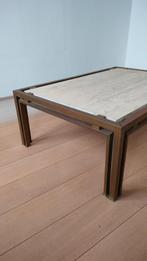 table basse vintage rétro en travertin, Maison & Meubles, 100 à 150 cm, Rectangulaire, Vintage, 50 à 100 cm