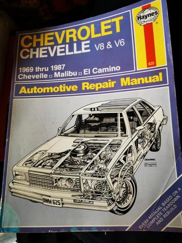 Chevrolet Chevelle - El Camino-Malibu Haynes werkplaatsboek  beschikbaar voor biedingen