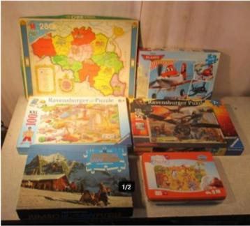10 magnifiques puzzles rétro pour enfants de 100 à 280 pièce, Enlèvement ou Envoi, Plus de 50 pièces, Comme neuf