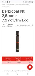 Derbicoat NT , Derbicoat HP Selfix, DERBIGUM., Doe-het-zelf en Bouw, Dakpannen en Dakbedekking, Ophalen, Nieuw, Zwart, Dakleer