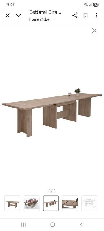 Tafel 140cm en uittrekbaar tot 300cm. beschikbaar voor biedingen