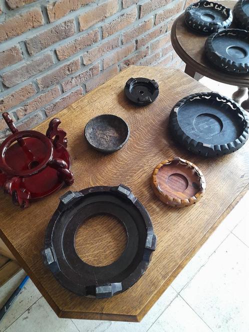 Onderzetter voor plant in hout, Huis en Inrichting, Woonaccessoires | Onderzetters, Gebruikt, Overig, Ophalen