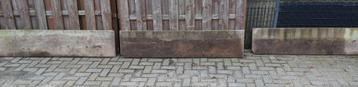 3 Betonplaten voor schutting, Tuin en Terras, Ophalen, Overige materialen, 150 tot 200 cm, Zo goed als nieuw