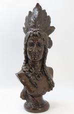 Bronzen beeld Indiaan, Antiek en Kunst, Ophalen