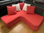 Canapé lit, Utilisé, 140 cm, Rouge, 190 cm ou moins