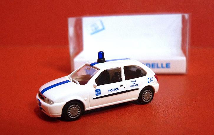 VOITURE POLICE DE VERVIERS - VÉHICULE BELGE - RIETZE H0 1:87, Hobby & Loisirs créatifs, Trains miniatures | HO, Comme neuf, Autres types