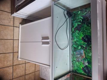Aquarium en kast, Dieren en Toebehoren, Ophalen, Gebruikt, Leeg aquarium