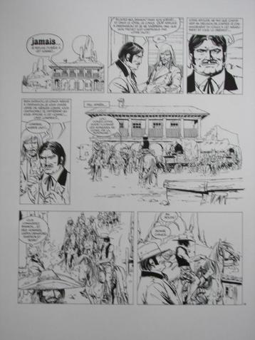 Reproducties stripplaten / reproductions planche BD W. Vance beschikbaar voor biedingen
