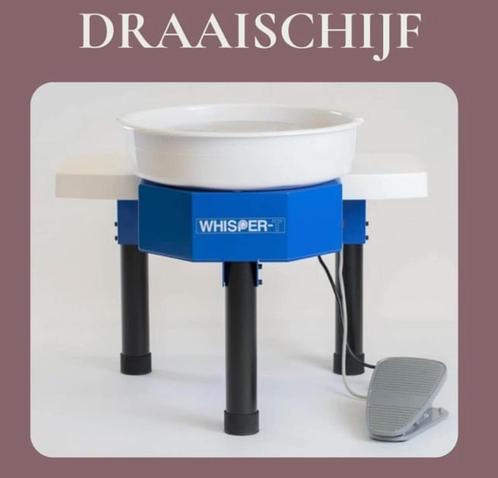 Draaischijf Whisper_T - te huur per maand, Hobby & Loisirs créatifs, Poterie, Comme neuf, Enlèvement ou Envoi