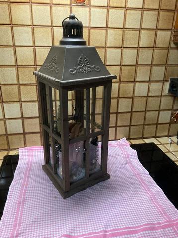 Lamp met kerst hert en sneeuw, Enlèvement, Comme neuf