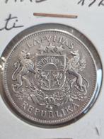 1 lats 1924 en 2 lati 1925, Ophalen, Overige landen, Losse munt, Zilver