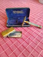 Set scheermes Gilette messing in origineel doosje, Ophalen