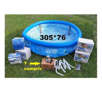 Piscine intex NEUVE Easy 305 / 76cm AVEC POMPE DE FILTRATION, Neuf, 200 à 400 cm, 300 cm ou plus, Rond