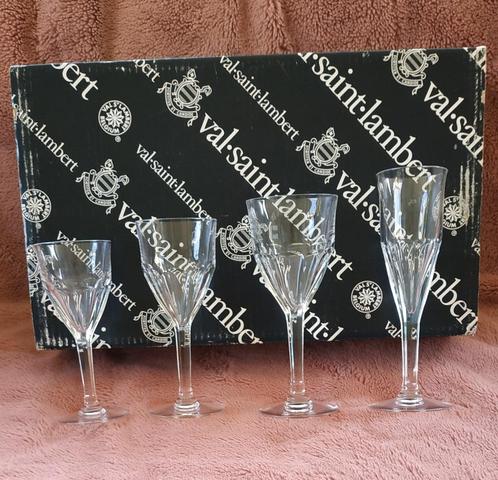 Val Saint Lambert glazen, Antiek en Kunst, Antiek | Glaswerk en Kristal, Ophalen of Verzenden