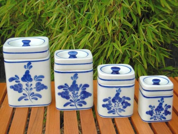 4 Antieke voorraadpotten, Antiek en Kunst, Antiek | Keramiek en Aardewerk, Ophalen of Verzenden