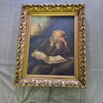 Olieverf op doek - Geleerde met boek, Antiek en Kunst, Ophalen