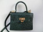 klein groen handtasje met draagriem en hangslotje, Ophalen of Verzenden, Zo goed als nieuw, Groen, Handtas