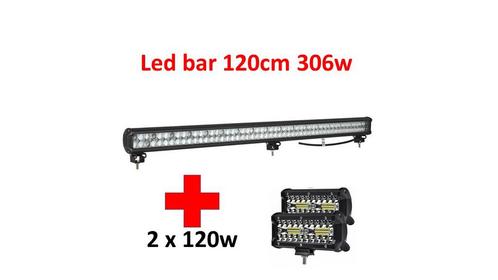 Led bar 306w + 2 stuks 120w nieuw., Auto diversen, Tuning en Styling, Ophalen of Verzenden