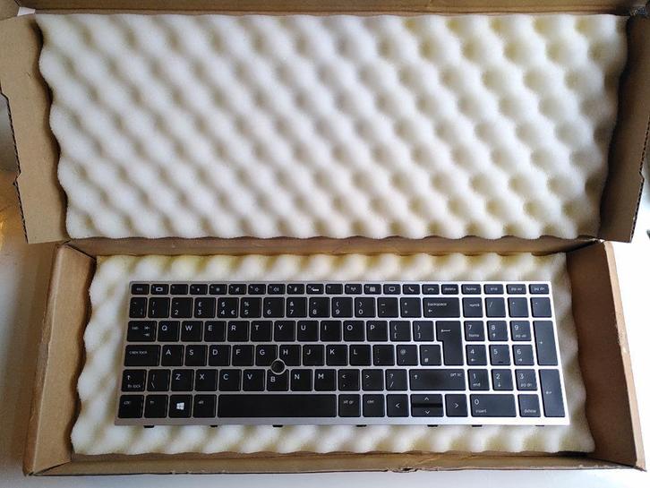 Verlicht toetsenbord keyboard(UK) voor HP Elitebook HP Zbook, Computers en Software, Toetsenborden, Gebruikt, Qwerty, Bedraad