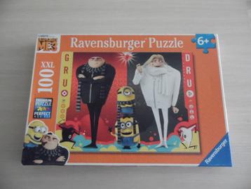 PUZZEL GRU DRU EN DE MINIONS 100 STUKJES XXL beschikbaar voor biedingen