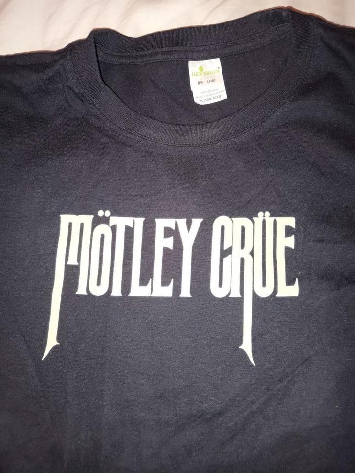 Mötley Crüe t-shirt XL, Kleding | Heren, T-shirts, Zo goed als nieuw, Geel, Ophalen of Verzenden