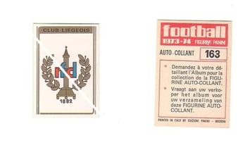 Panini Football 1973 - 74 / Embleem Club Luik beschikbaar voor biedingen
