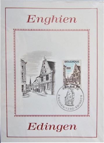 FDC OP GROTE KAART- TOERISME- EDINGEN, Enlèvement ou Envoi, Affranchi, Lieu ou Bâtiment
