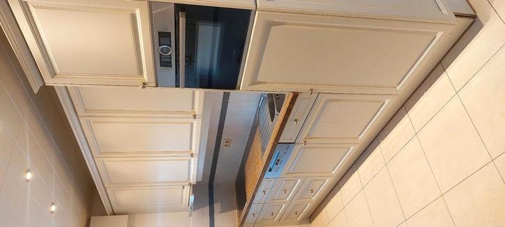 Keuken, Huis en Inrichting, Keuken | Complete keukens, Gebruikt, Dubbelwandige keuken, Crème, Graniet of Steen, Ophalen