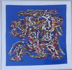 THEO WOLVECAMP / COBRA ABSTRACTIE / KLEURZEEFDRUK / 81x81cm, Antiek en Kunst, Ophalen