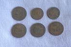 6 munten Bank Indonesia 1971 en 1978, Ophalen of Verzenden, Losse munt