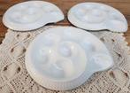 3 Witte slakken schaaltjes, slakkenhuis, Gerold Porzellan, Gebruikt, -, -, Overige typen
