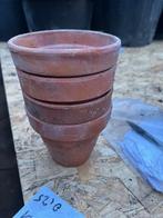 terracotta bloempotten 11,5 - 12,5 cm, Tuin en Terras, Ophalen, Rond, Zo goed als nieuw, Balkon