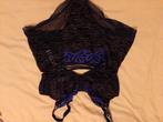 Prima donna 80D en 44 zwart en blauw, Prima Donna, Verzenden, Zwart, Setje