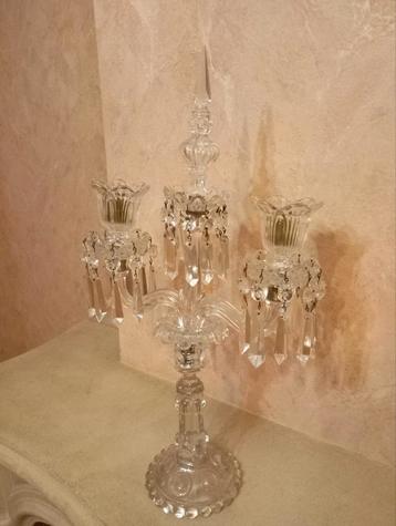 Candélabre - Cristal de saint Louis, Antiquités & Art, Enlèvement, Cristal