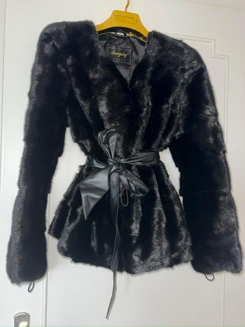 Echte Luxe Transformeerbare Bontjas Veelzijdigheid, Kleding | Dames, Jassen | Winter, Nieuw, Maat 38/40 (M), Zwart, Verzenden