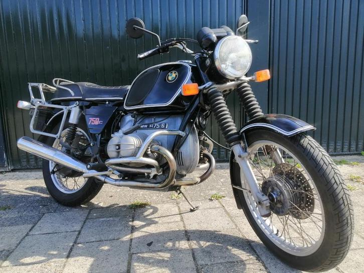 Rond bommelen op een R75 BMW  R75/6 uit 1974, Motoren, Motoren | BMW, Particulier, Naked bike, meer dan 35 kW, 2 cilinders, Motorrijbewijs A
