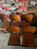 Oude houten cafe stoelen jaren 50/60 goed lezen, Huis en Inrichting, Stoelen, Ophalen, Gebruikt, Vintage, Vijf, Zes of meer stoelen