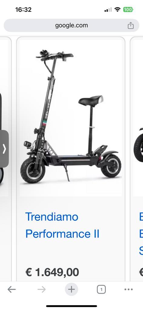 Elektronische Italiaanse Trendiamo Step, Fietsen en Brommers, Steps, Ophalen