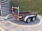 Aanhangwagen dubbelas 258x131 cm, Ophalen, Gebruikt