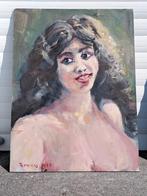 Huile sur panneau signe Tony reniers, Antiek en Kunst, Ophalen of Verzenden