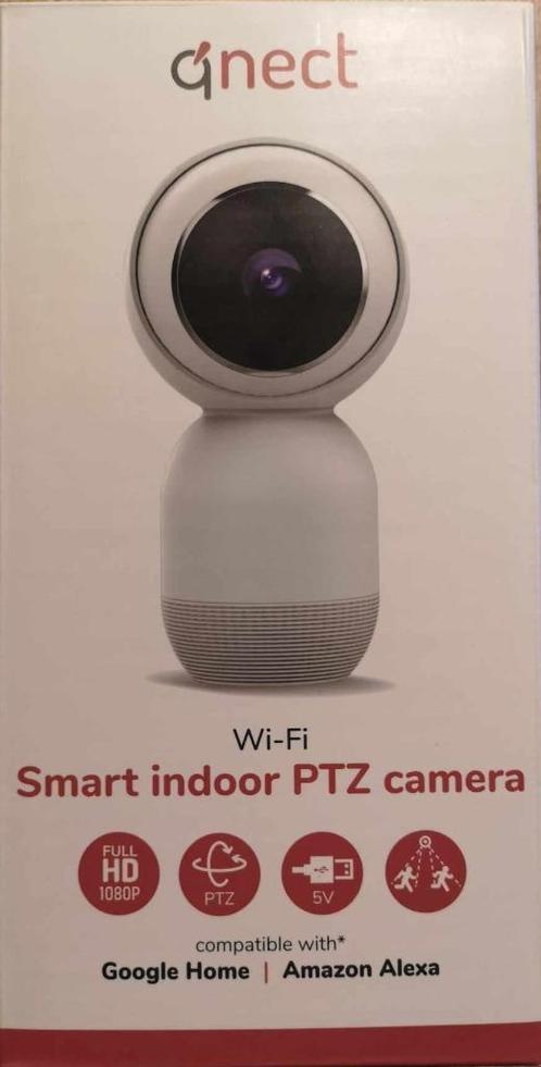 Qnect slimme  Full HD - WIFI binnen camera, draaibaar, Huis en Inrichting, Deurbellen, Nieuw, Bewegingsdetectiesensor, Compatibel met smartphone