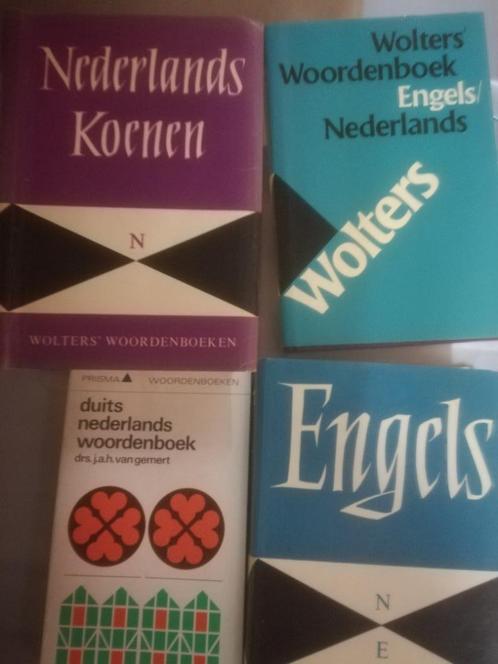 Woordenboeken, Ned.-Eng., Nederl. ,Eng.-Ned, Ned - Duits., Livres, Dictionnaires, Comme neuf, Anglais, Koenen ou Wolters, Envoi