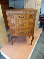 Ancienne petite commode en chêne à 3 tiroirs, Enlèvement, Chêne
