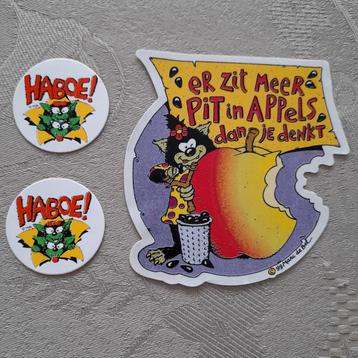 3 stickers Haboe en  Pit in appels - Marc de Bel 99  ( lot 1