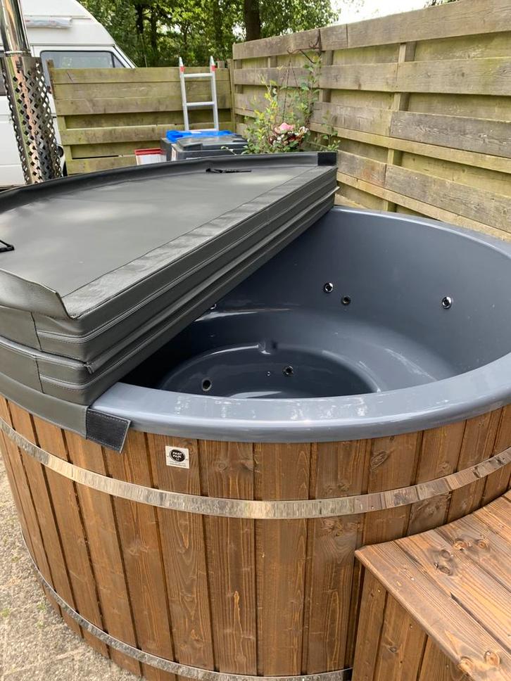 Hottub houtgestookt | externe kachel RVS | basis, Tuin en Terras, Zwembad-toebehoren, Zo goed als nieuw, Ophalen