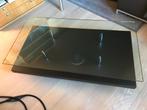 Salontafel glas wengé op wielen, Ophalen, Glas