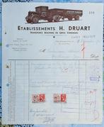Facture Ets H. Druart, transports, Marchienne-au-Pont, 1935., Verzenden, Gebruikt