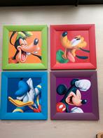 4 Disney schilderijtjes 30 X 30 cm, Kinderen en Baby's, Ophalen of Verzenden, Nieuw