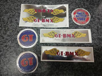 vintage GT BMX decal set stickers old school beschikbaar voor biedingen